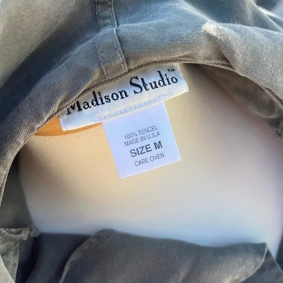 Madison Studio army green/ charcoal Hooded Jacket - Picture 11 of 12